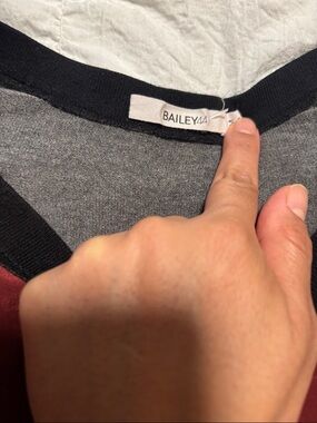 Bailey 44 Men's Colorblock Crew Neck Undershirt - Gray, Black & Burgundy